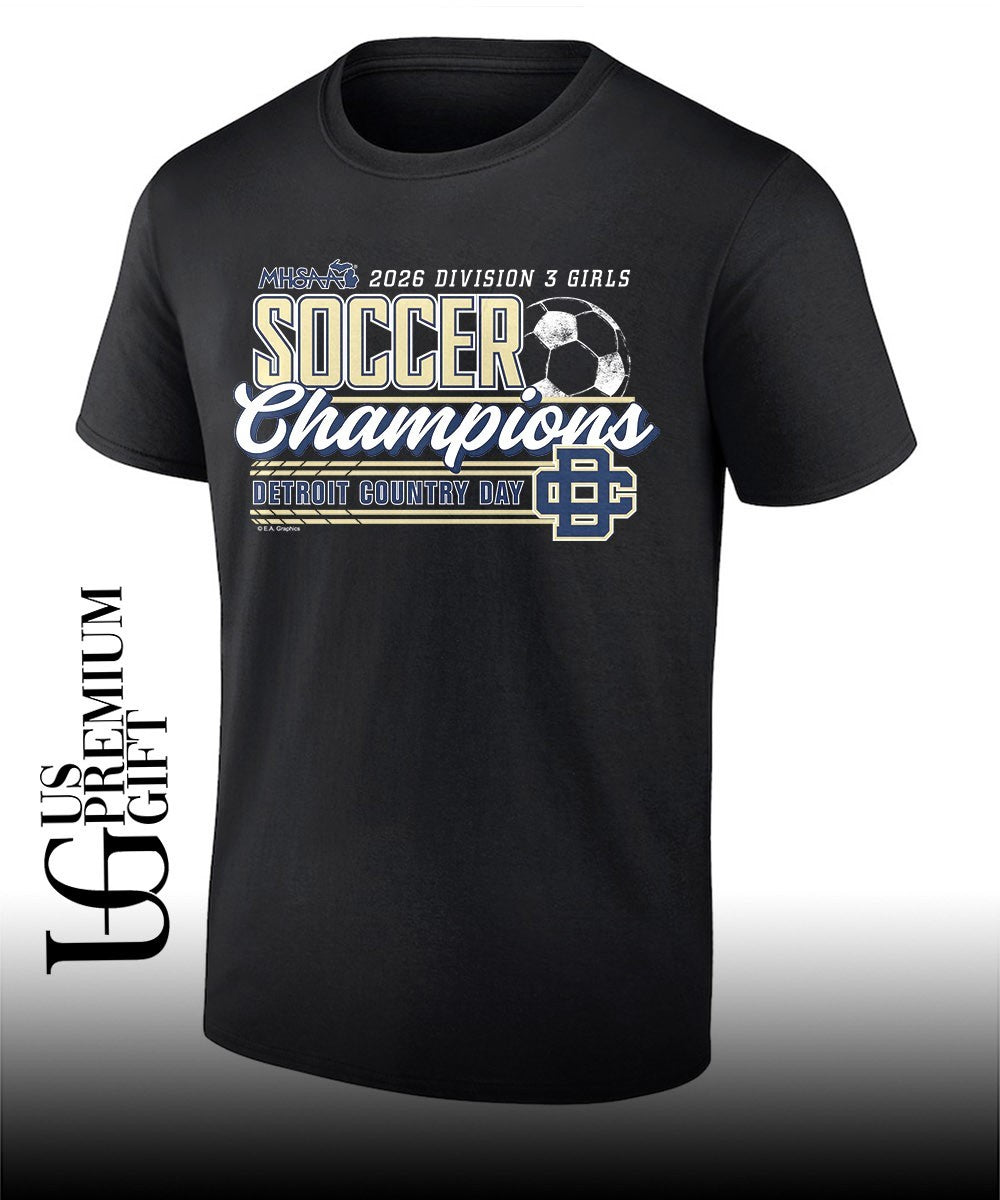 Detroit Country Day MHSAA Girls Soccer D3 Champions 2026 shirt Unisex