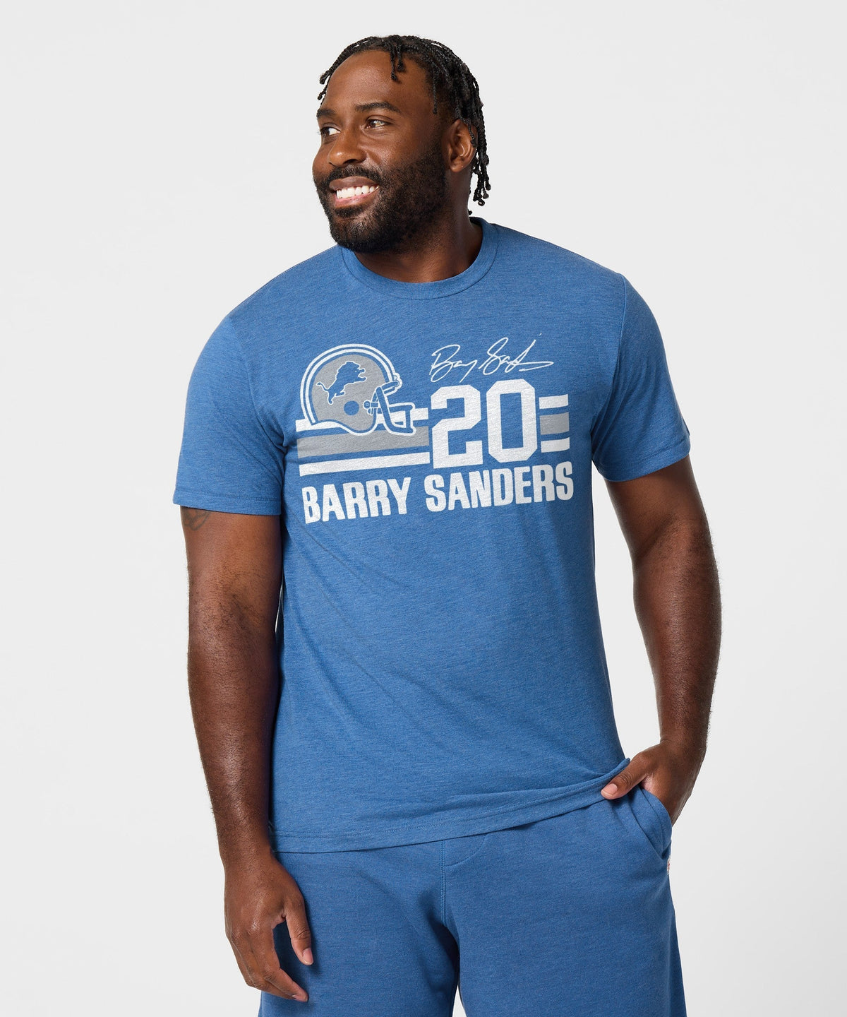 Detroit Lions Barry Sanders Signature Jersey Unisex
