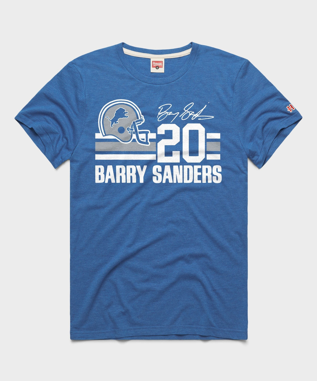 Detroit Lions Barry Sanders Signature Jersey Unisex