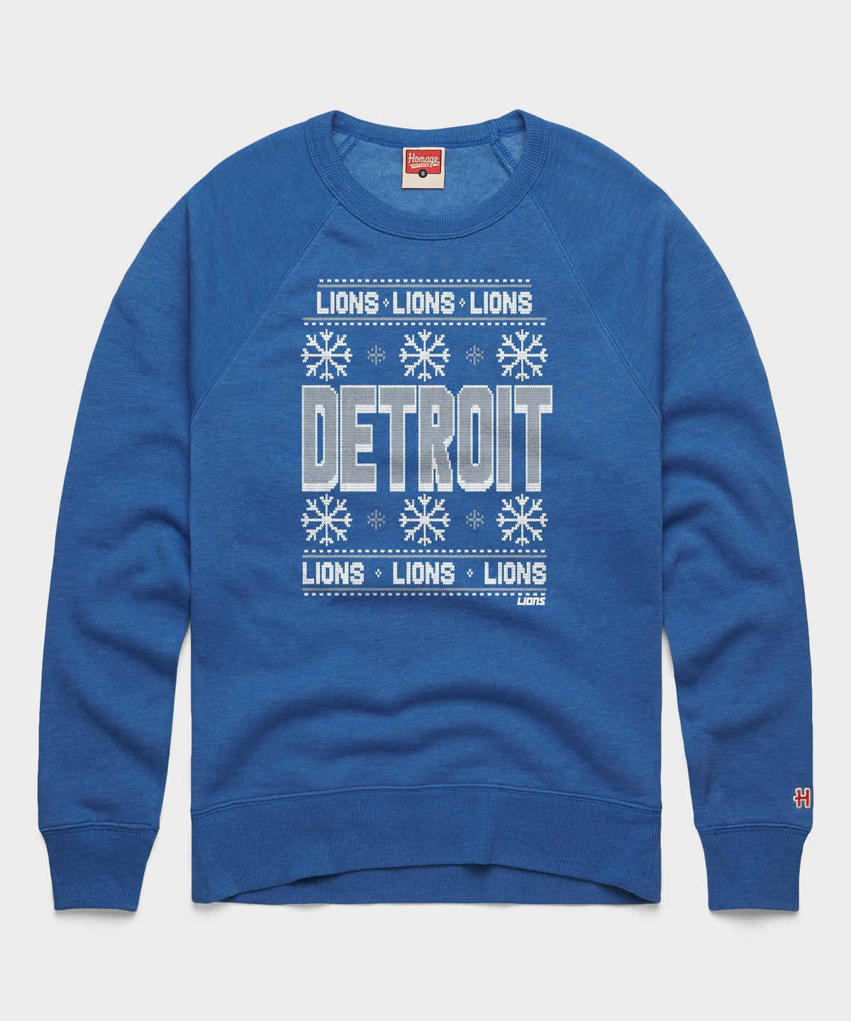 Detroit Lions Holiday Crewneck Unisex