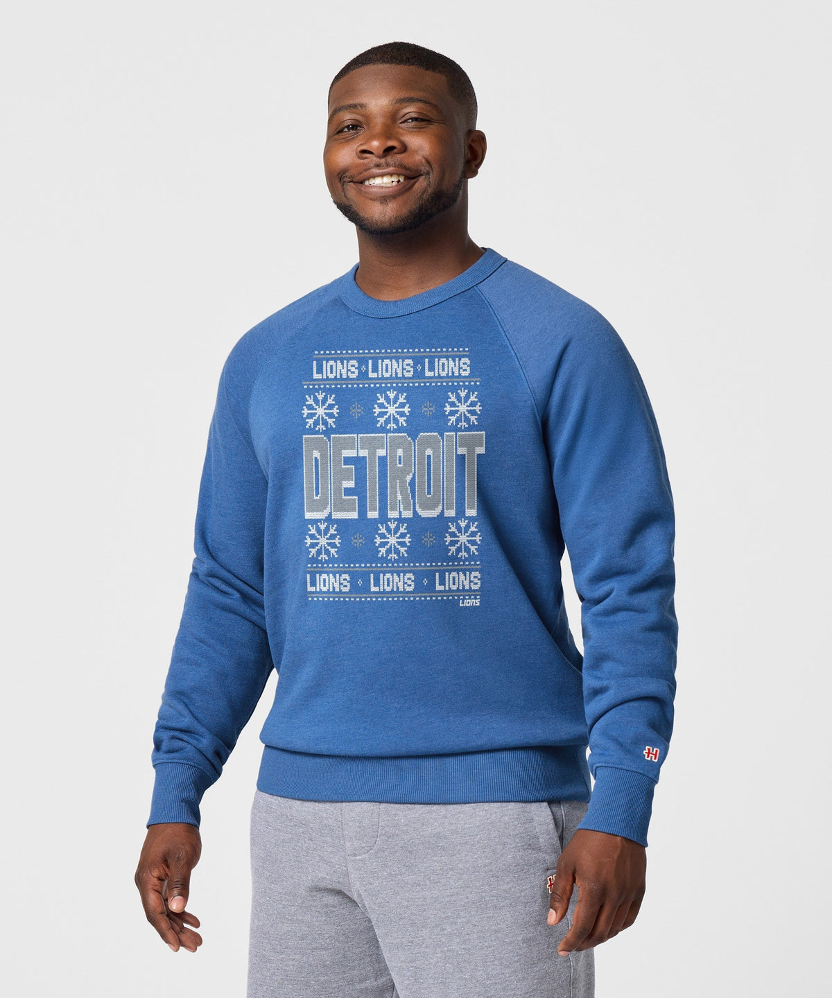 Detroit Lions Holiday Crewneck Unisex