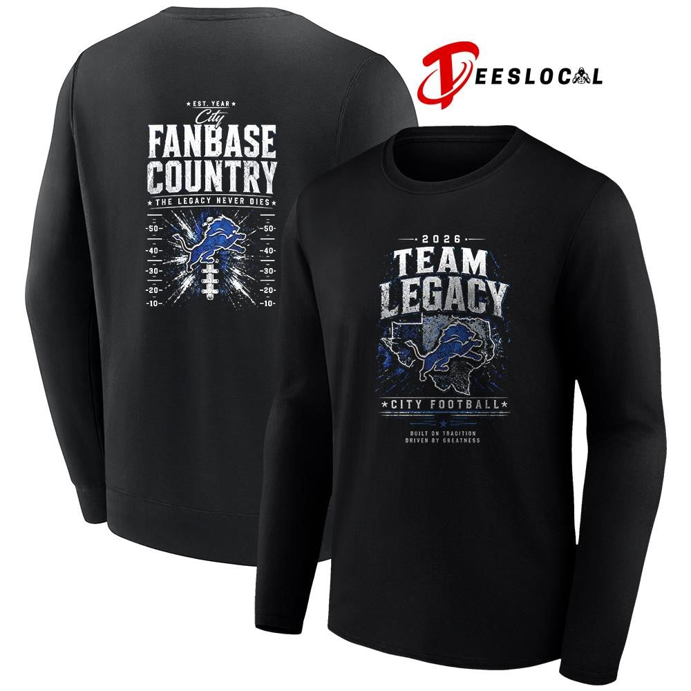 Detroit Lions team legacy built on tradition driven by greatness city fanbase country shirt