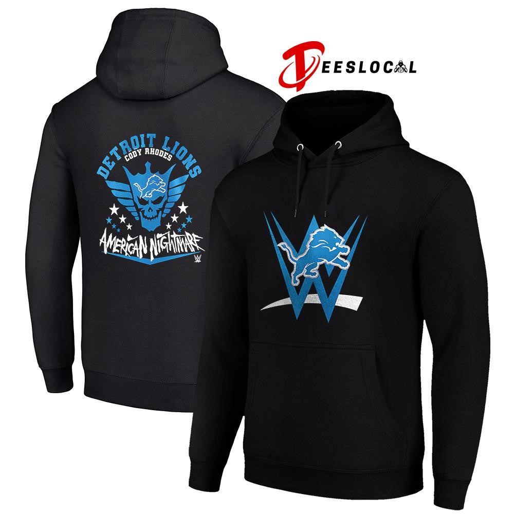 Detroit Lions x Cody Rhones American nightmare logo shirt Unisex