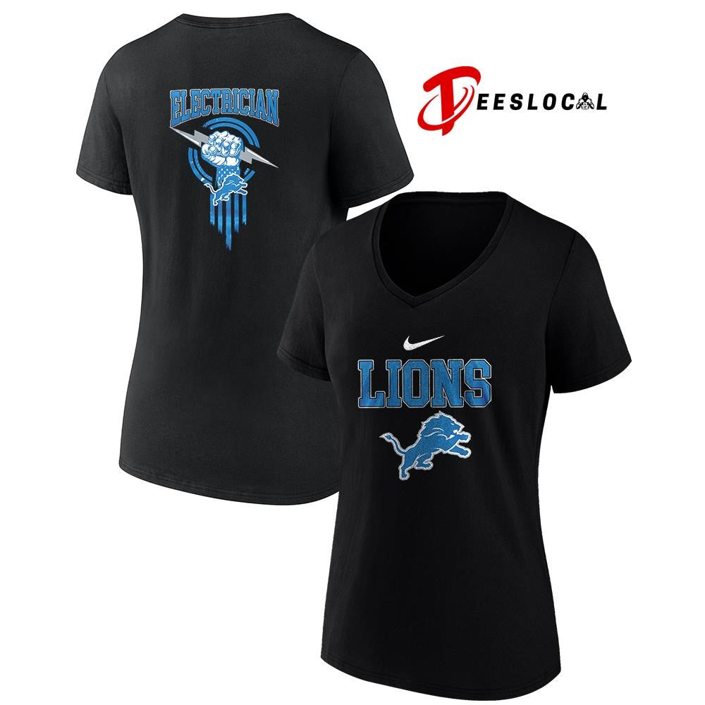 Detroit Lions x Electrician logo shirt Unisex