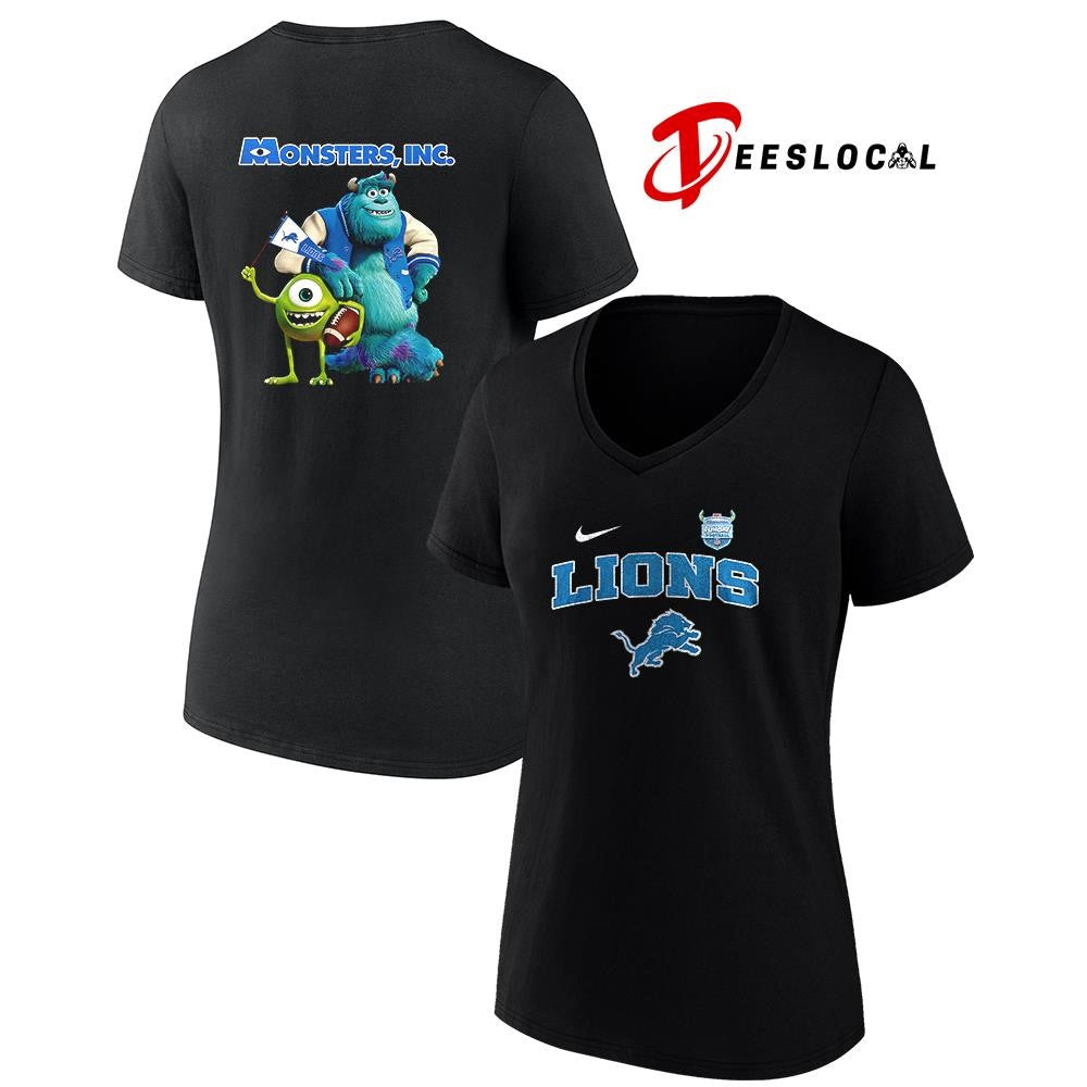 Detroit Lions x Monster Inc Funday cartoon shirt Unisex