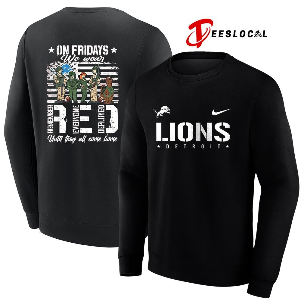 Detroit Lions x Scooby Doo on friday we wear RED until they all come home shirt Unisex
