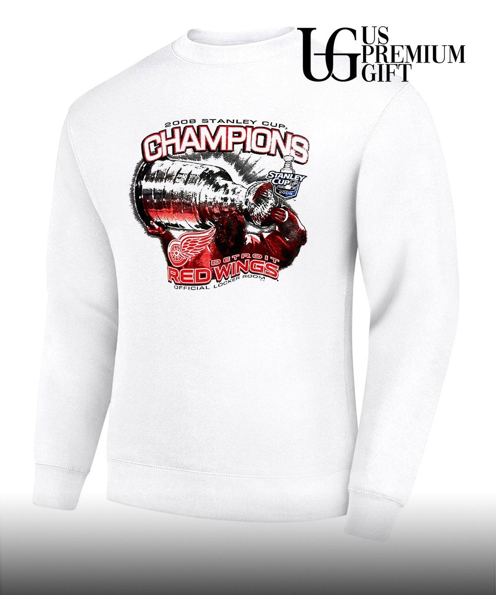Detroit Red Wings 2008 Stanley Cup Champions NHL Official Locker Room shirt Unisex