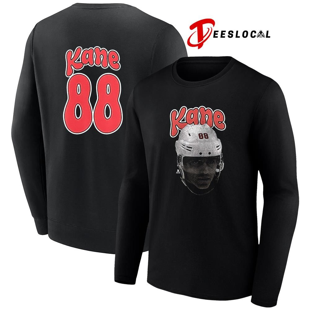 Detroit Red Wings Patrick Kane portrait name and number shirt Unisex