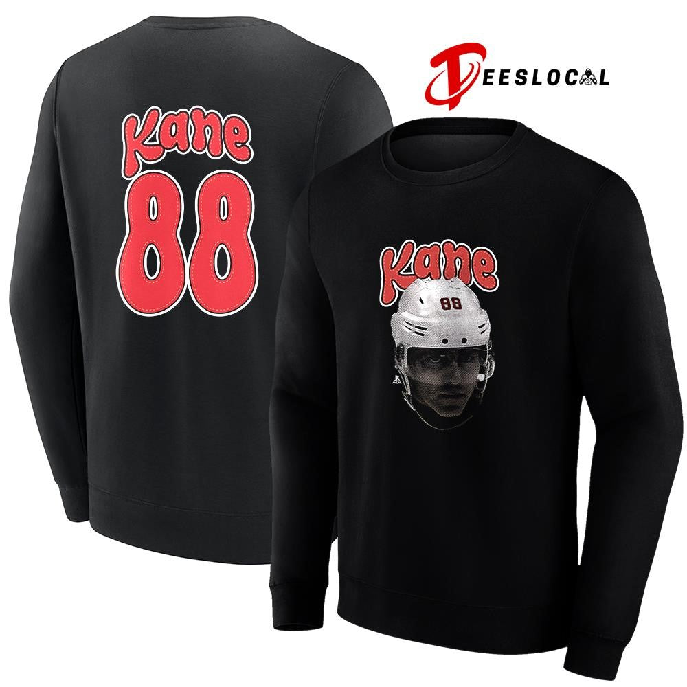 Detroit Red Wings Patrick Kane portrait name and number shirt Unisex