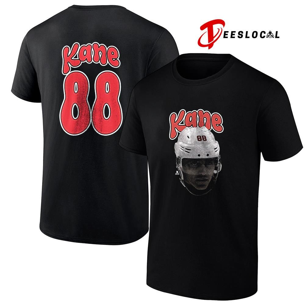 Detroit Red Wings Patrick Kane portrait name and number shirt Unisex