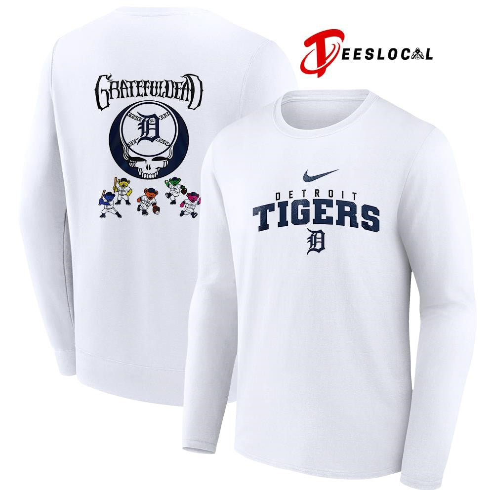 Detroit Tigers x Grateful Dead bear mascot shirt Unisex