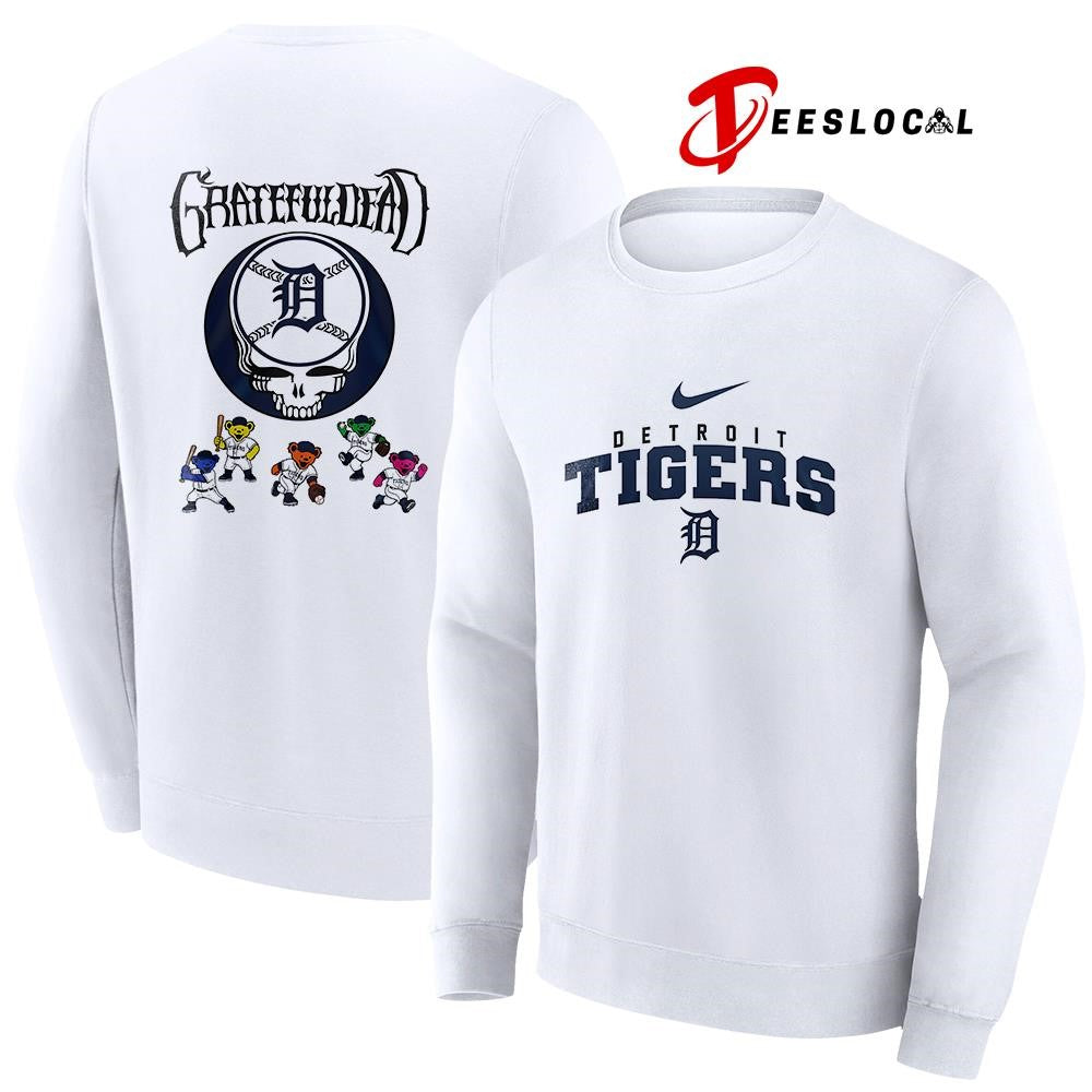 Detroit Tigers x Grateful Dead bear mascot shirt Unisex
