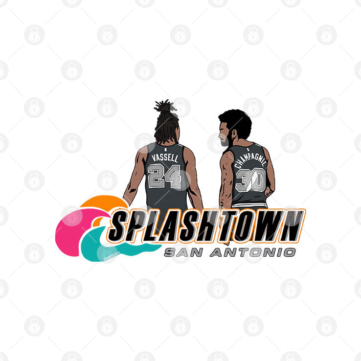 Devin Vassell And Julian Champagnie Splashtown San Antonio T Shirt Unisex