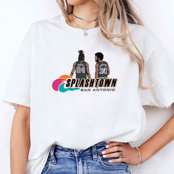 Devin Vassell And Julian Champagnie Splashtown San Antonio T Shirt Unisex