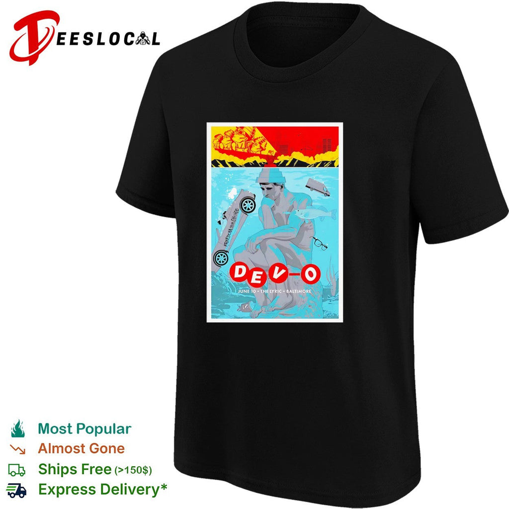 Devo June The Lyric Baltimore concert poster art shirt Unisex