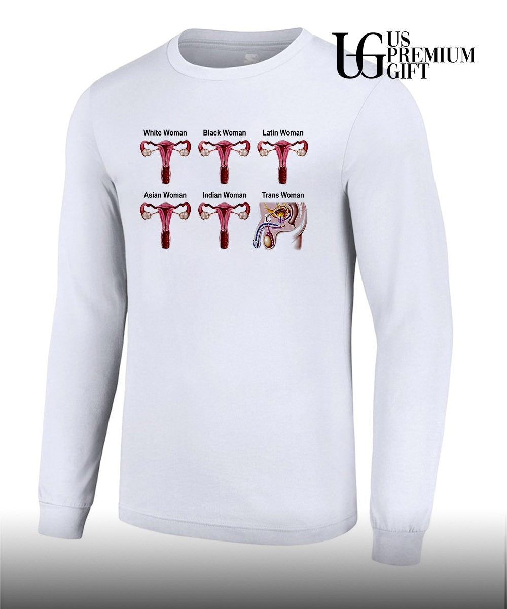 Diagrams Labeled White Woman Black Woman Trans Woman 2026 shirt Unisex