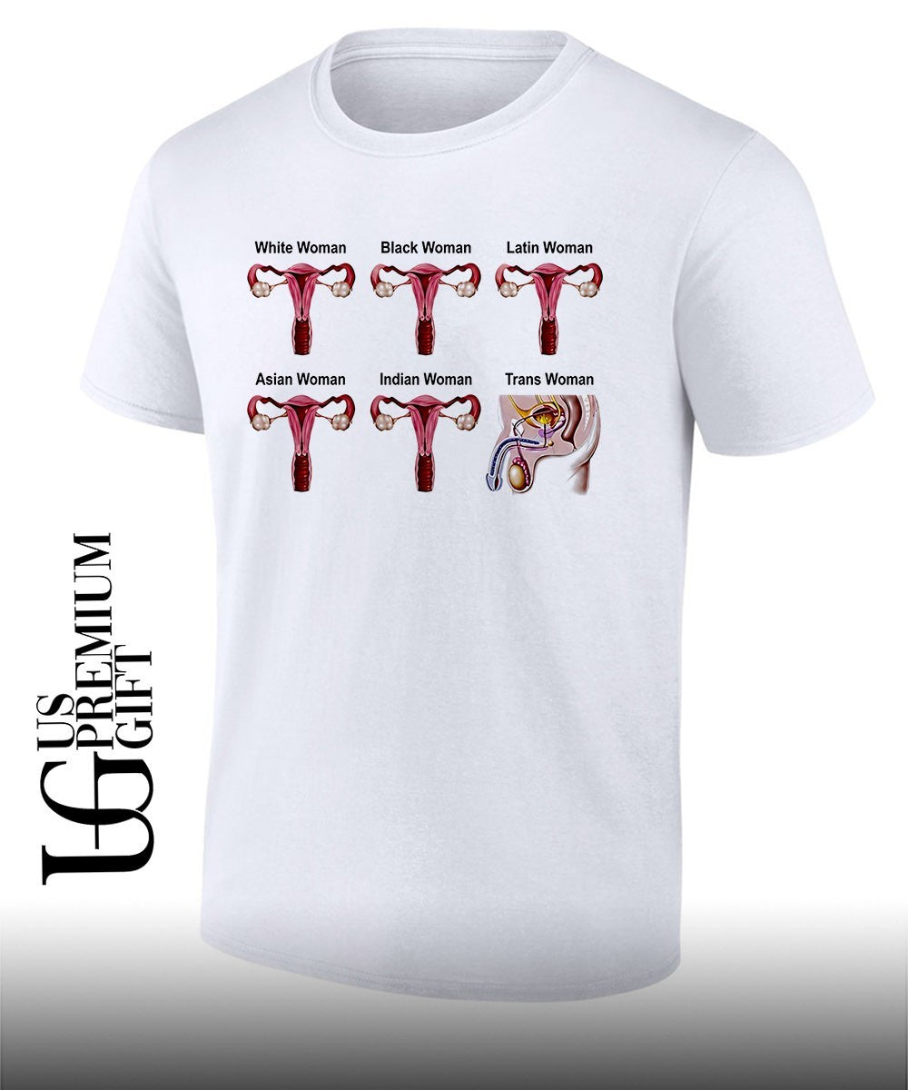 Diagrams Labeled White Woman Black Woman Trans Woman 2026 shirt Unisex