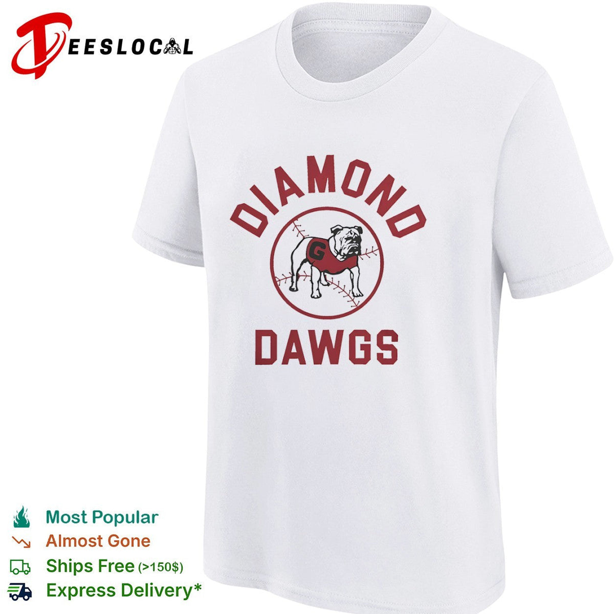Diamond Dawgs Georgia Bulldogs Baseball University of Georgia shirt Unisex