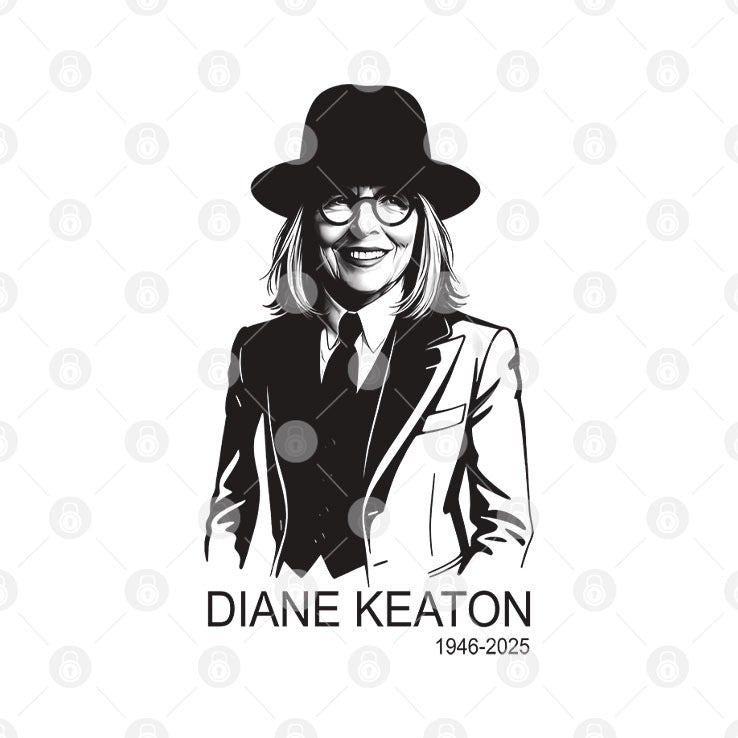 Diane Keaton 1946 2025 Legends Never Die T Shirt Unisex