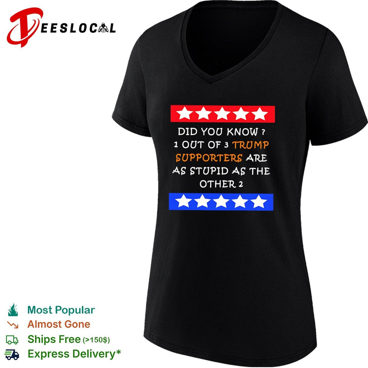 Did you know 1 out of 3 Trump supporters are as stupid as the other 2 shirt Unisex