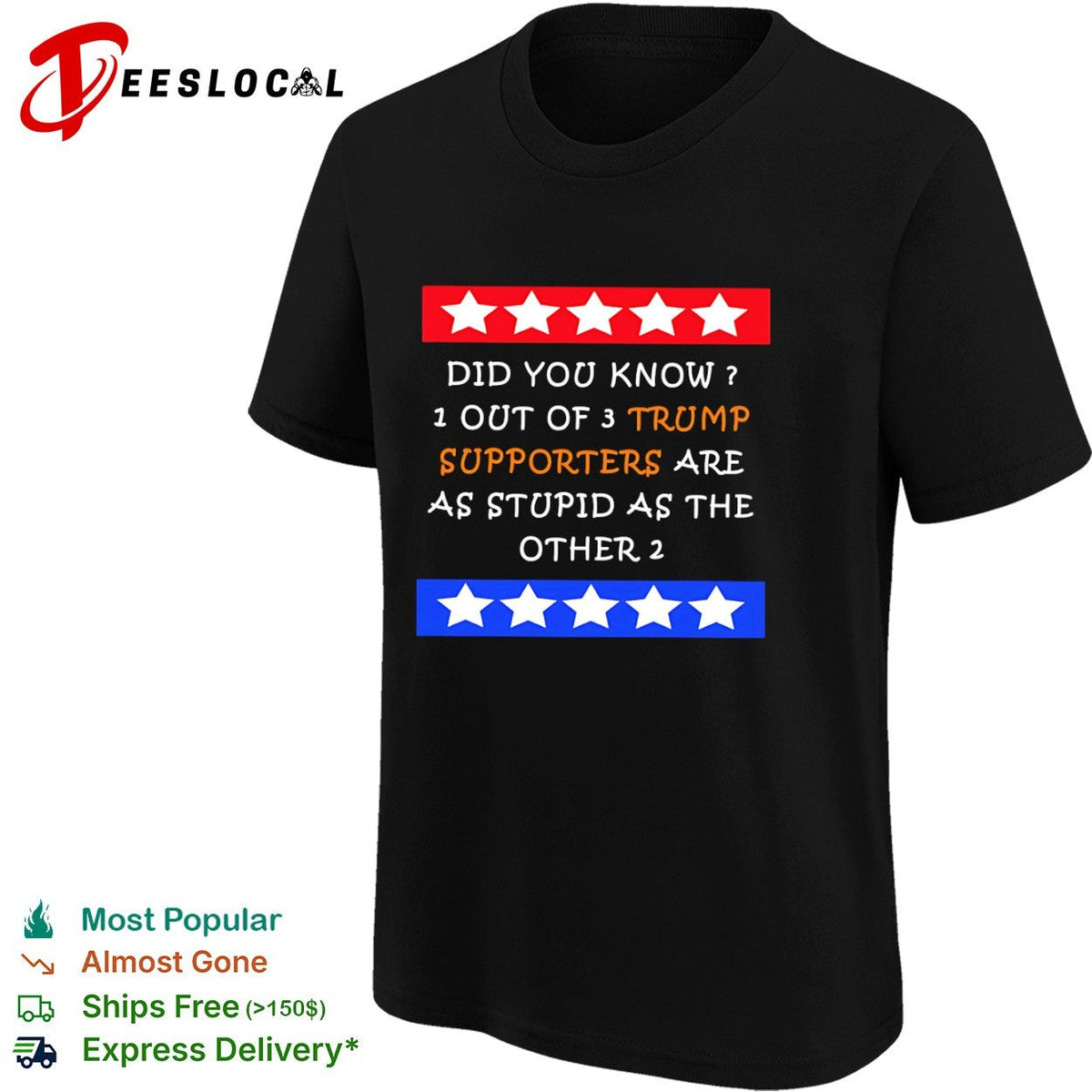 Did you know 1 out of 3 Trump supporters are as stupid as the other 2 shirt Unisex