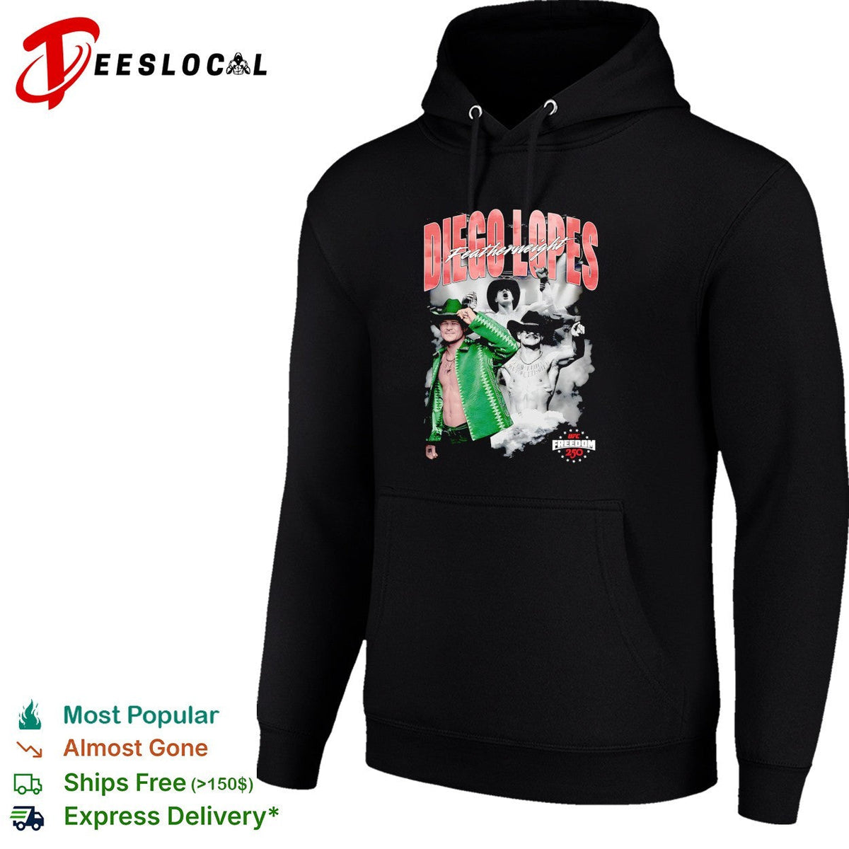 Diego Lopes featherweight UFC poster shirt Unisex
