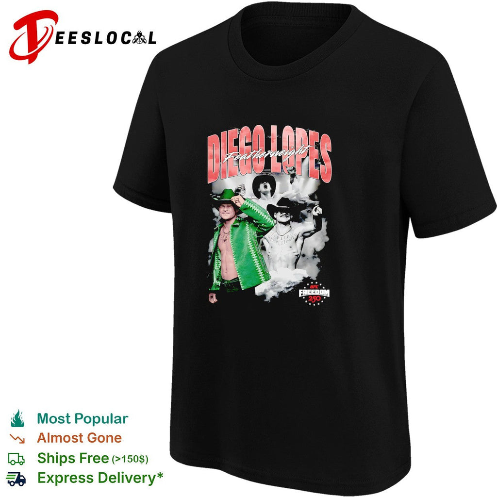 Diego Lopes featherweight UFC poster shirt Unisex