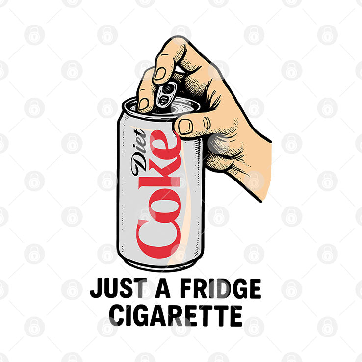 Diet Coke Just A Fridge Cigarette T Shirt Unisex