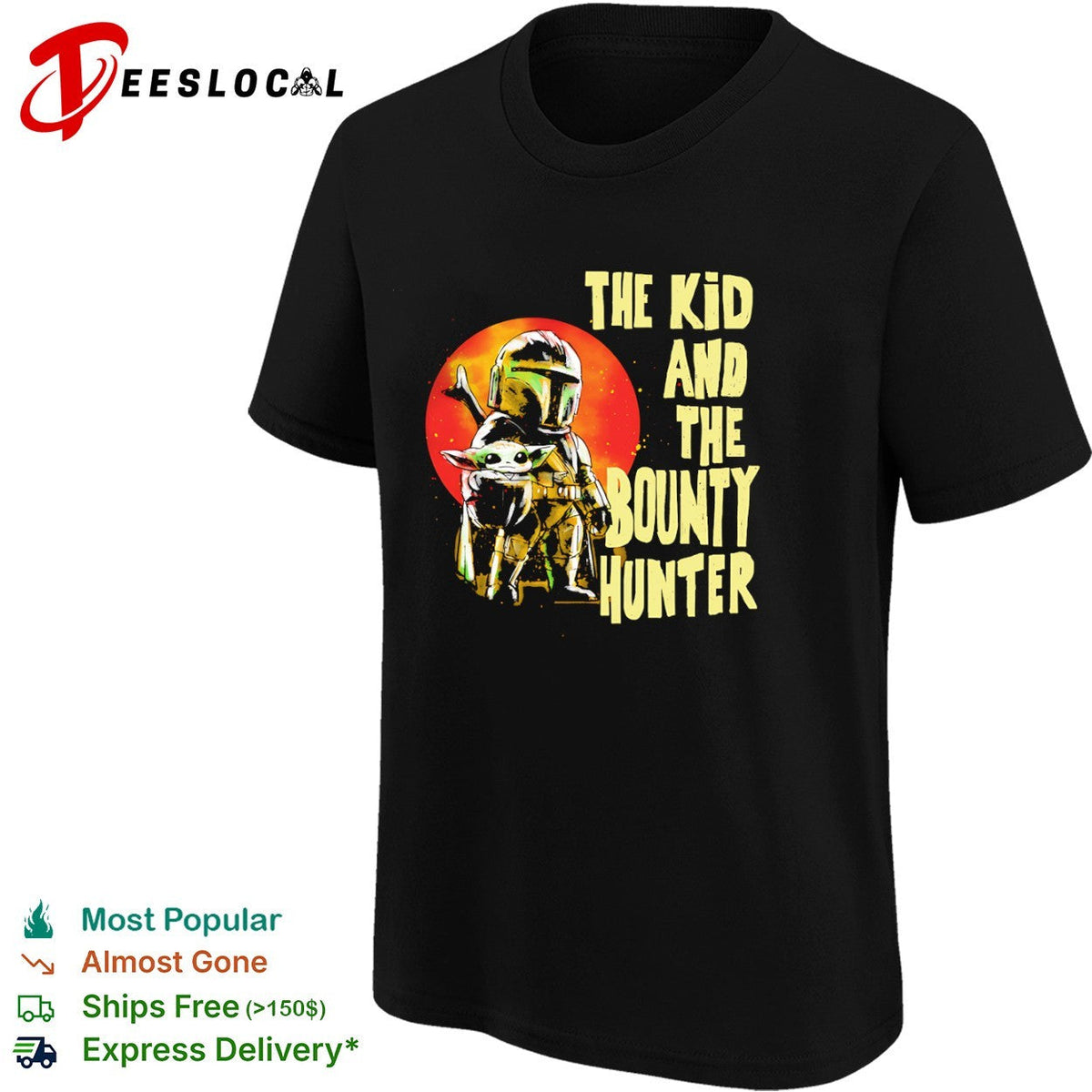 Din Grogu and Din Djarin The Kid and the Bounty Hunter shirt Unisex