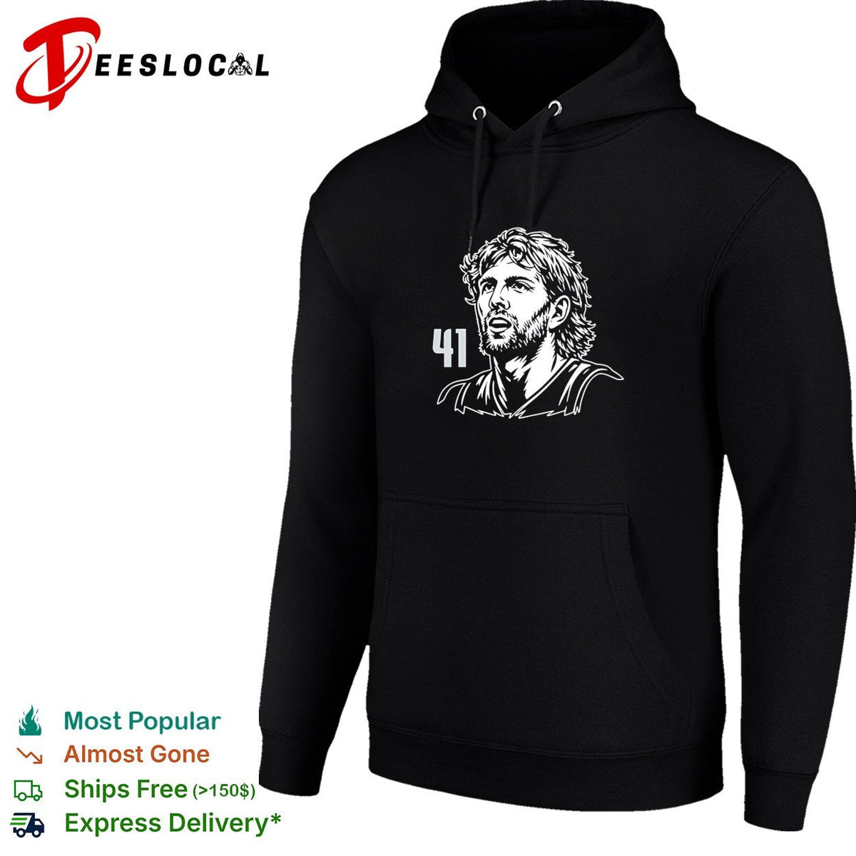 Dirk Nowitzki 41 Dallas Mavericks NBA Hall of Famer shirt Unisex