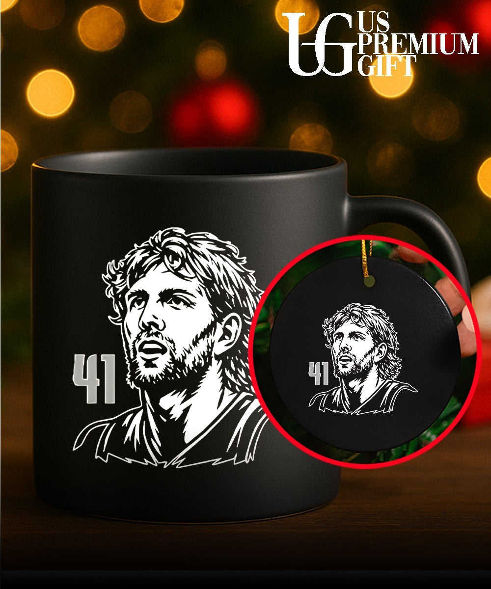 Dirk Nowitzki #41 Dallas Mavericks NBA legends Unisex