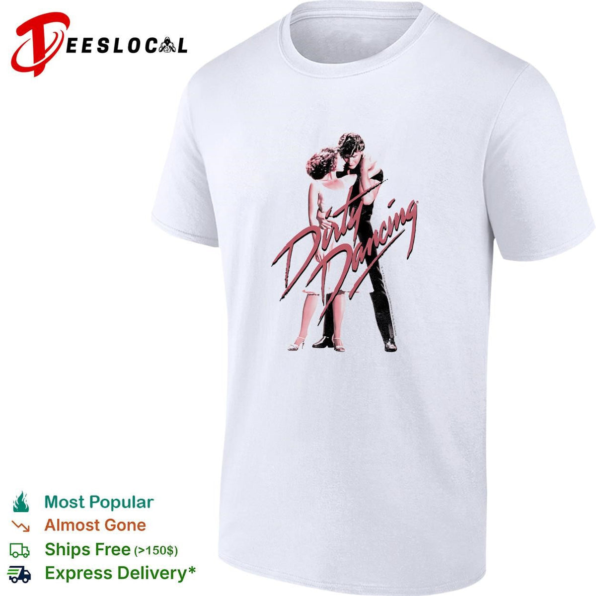 Dirty Dancing vintage dance couple poster shirt Unisex