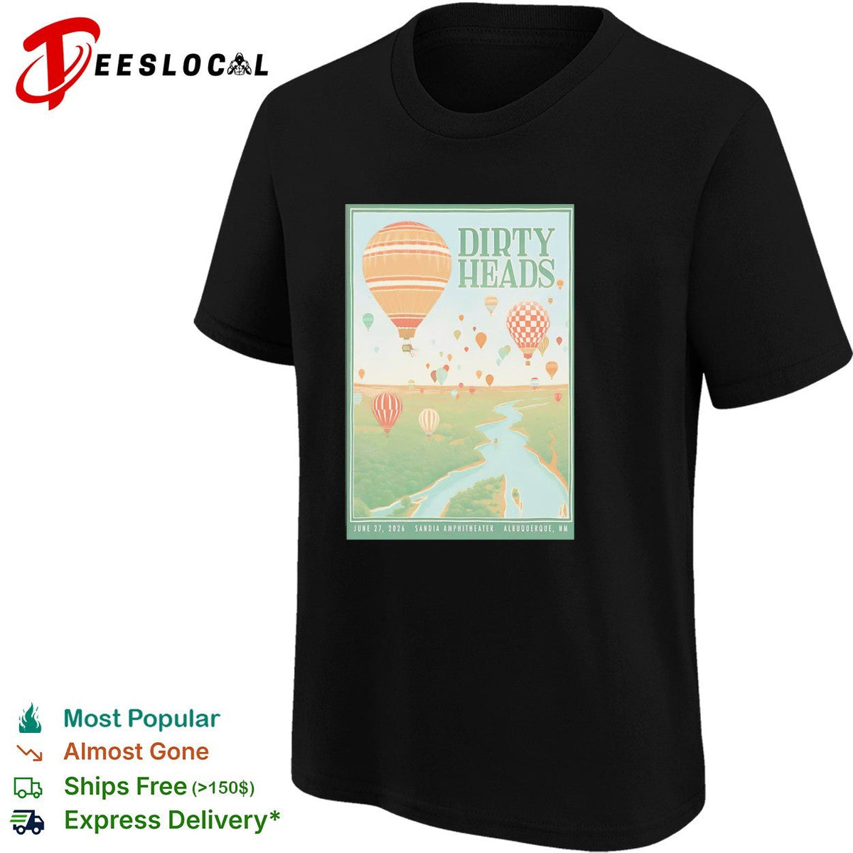 Dirty Heads Sandia Amphitheater Albuquerque 2026 poster shirt Unisex