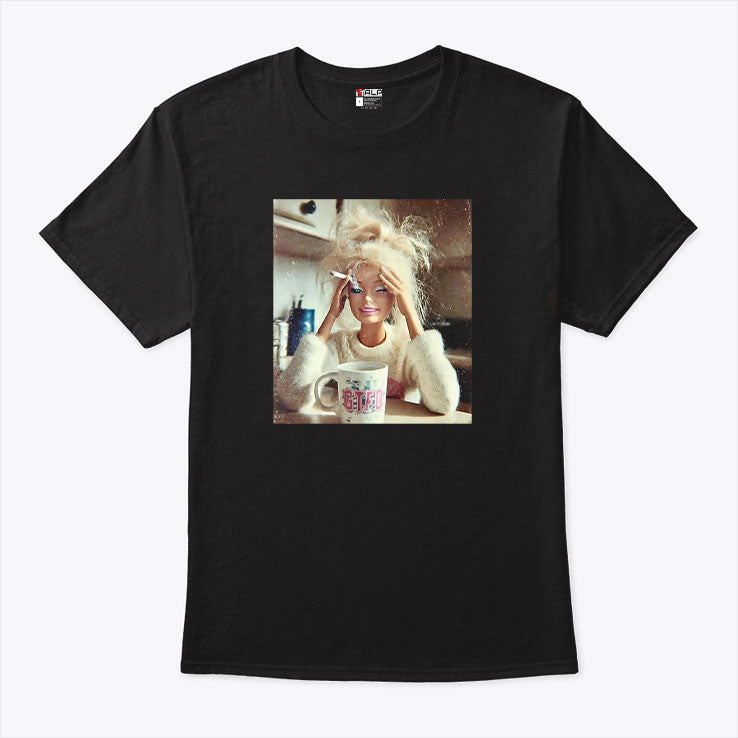 Distressed Doll Face Meme T Shirt Unisex