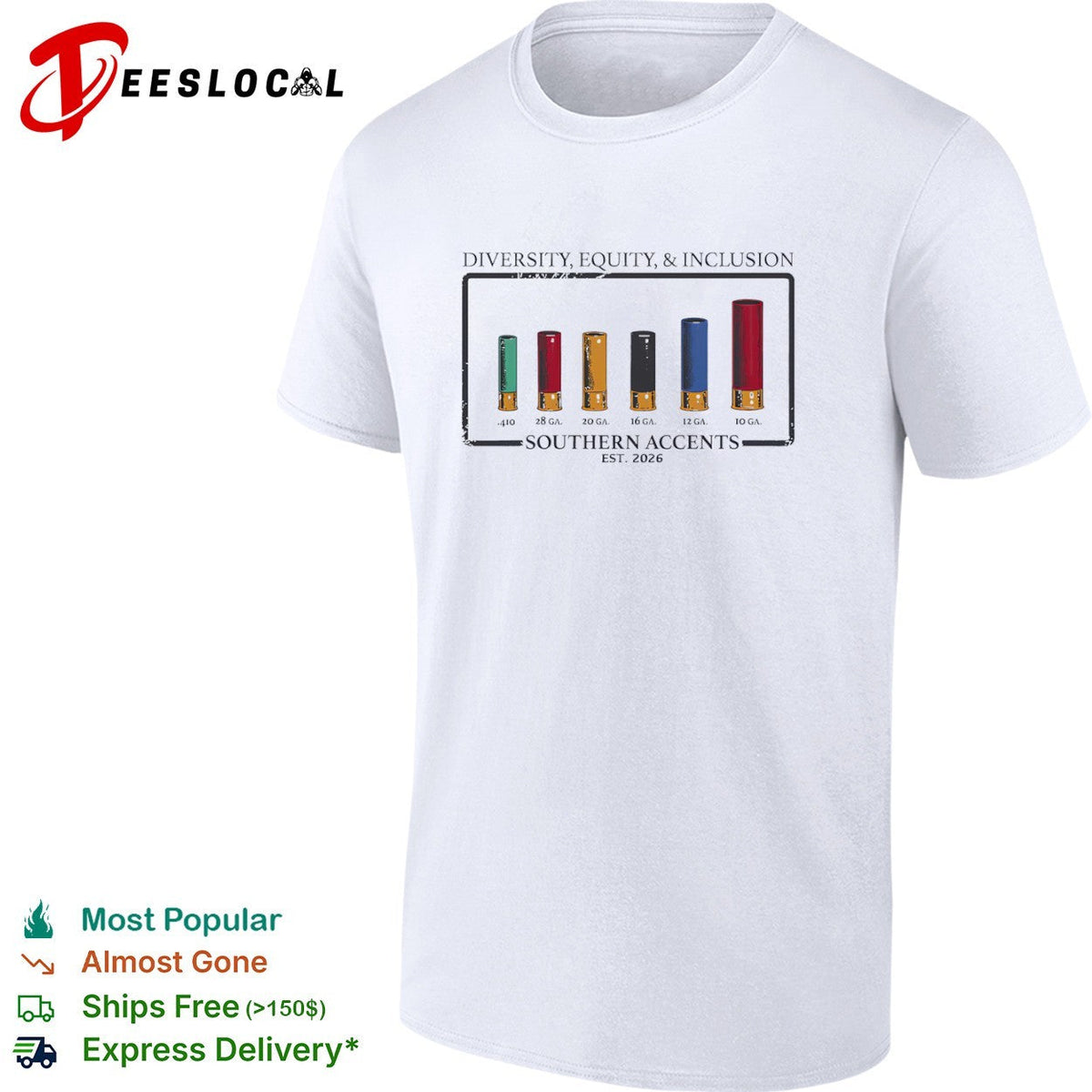Diversity Equity and Inclusion Southern Accents Shotgun Shells shirt Unisex