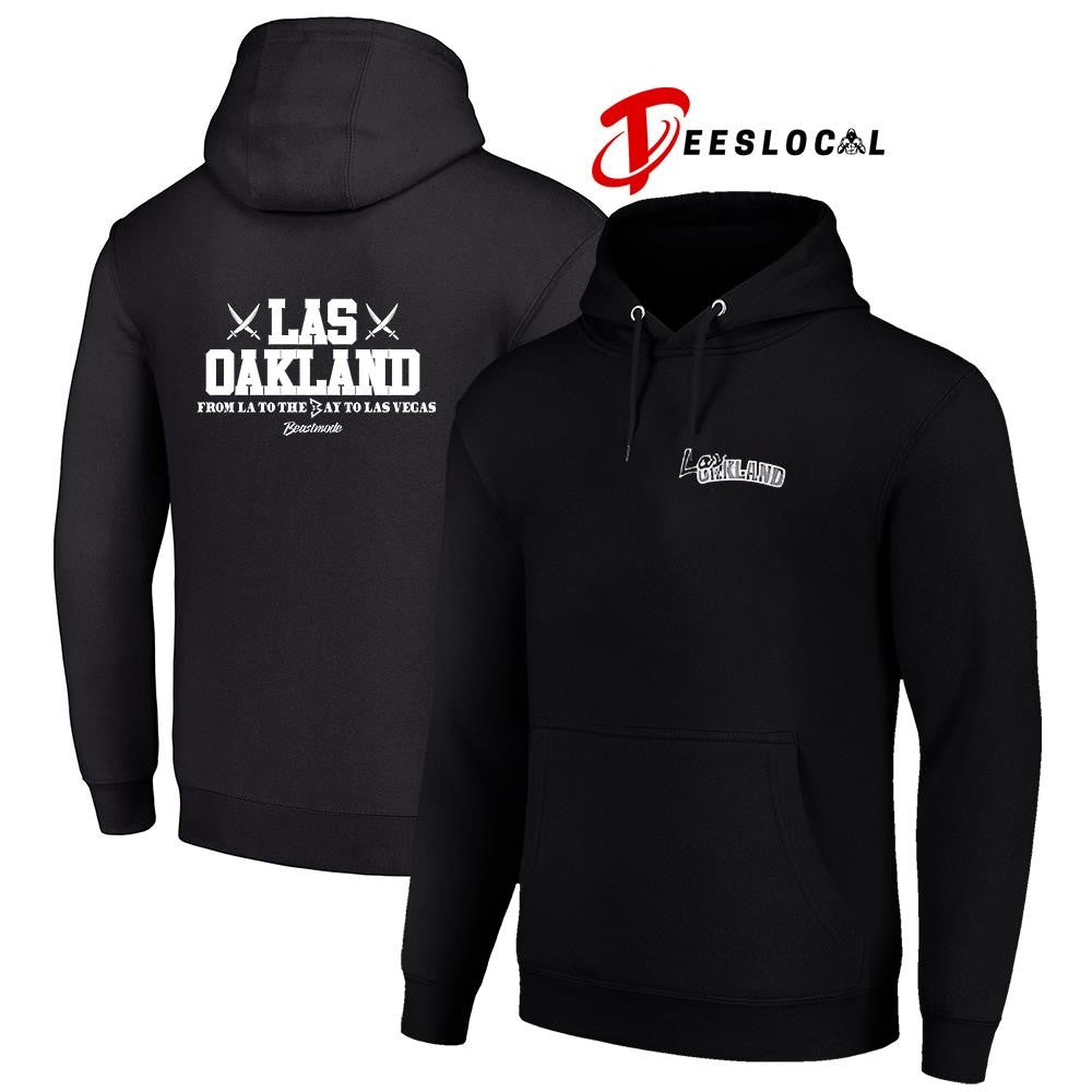 Do2muchent x Las Oakland from LA to the Bay to Las Vegas Beastmode graphic shirt Unisex