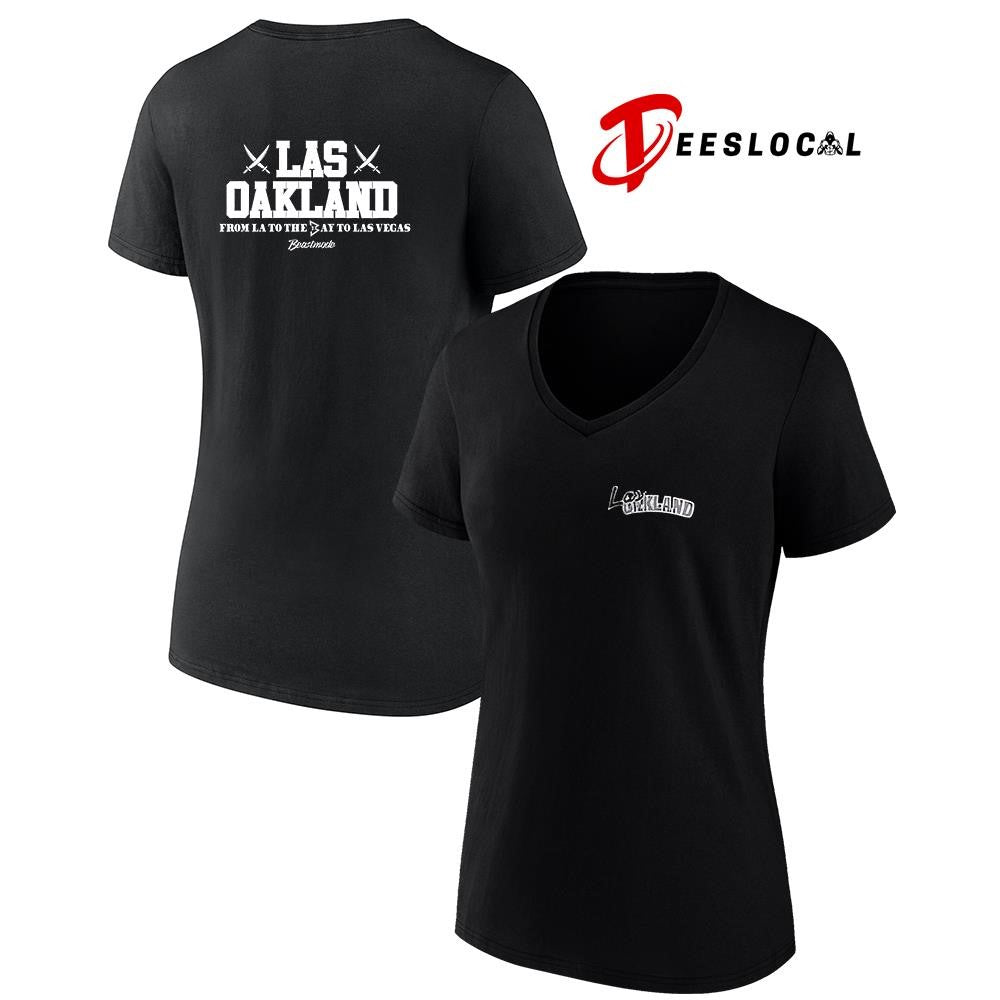 Do2muchent x Las Oakland from LA to the Bay to Las Vegas Beastmode graphic shirt Unisex