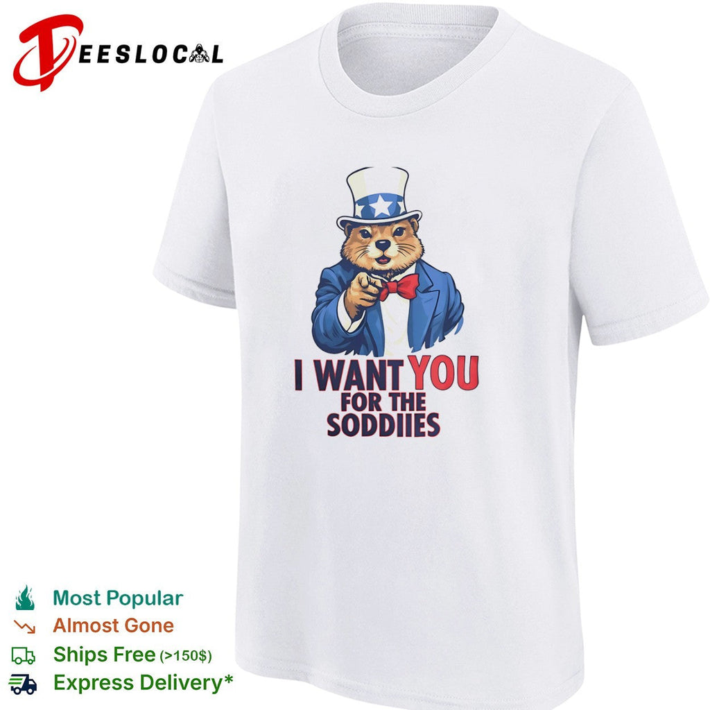 Dog Uncle Sam I want you for the Soddies shirt Unisex