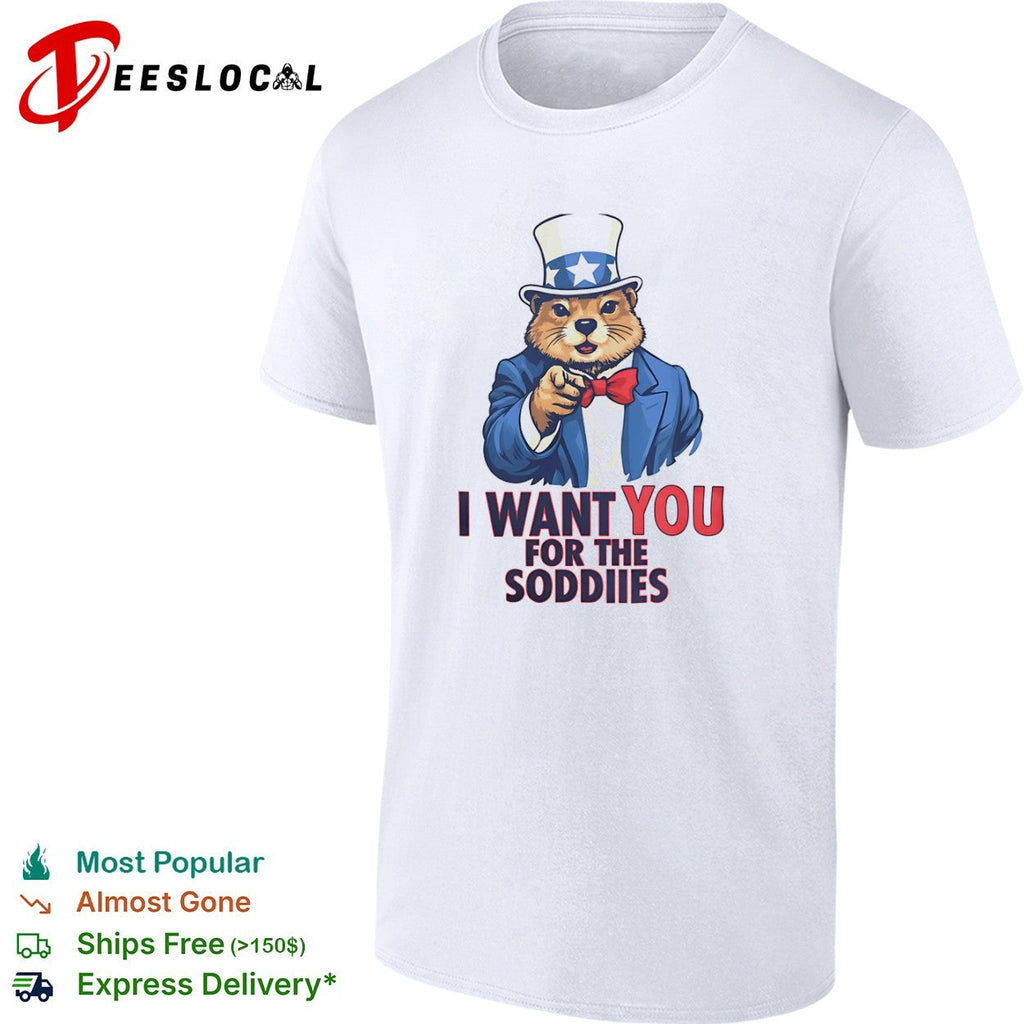 Dog Uncle Sam I want you for the Soddies shirt Unisex