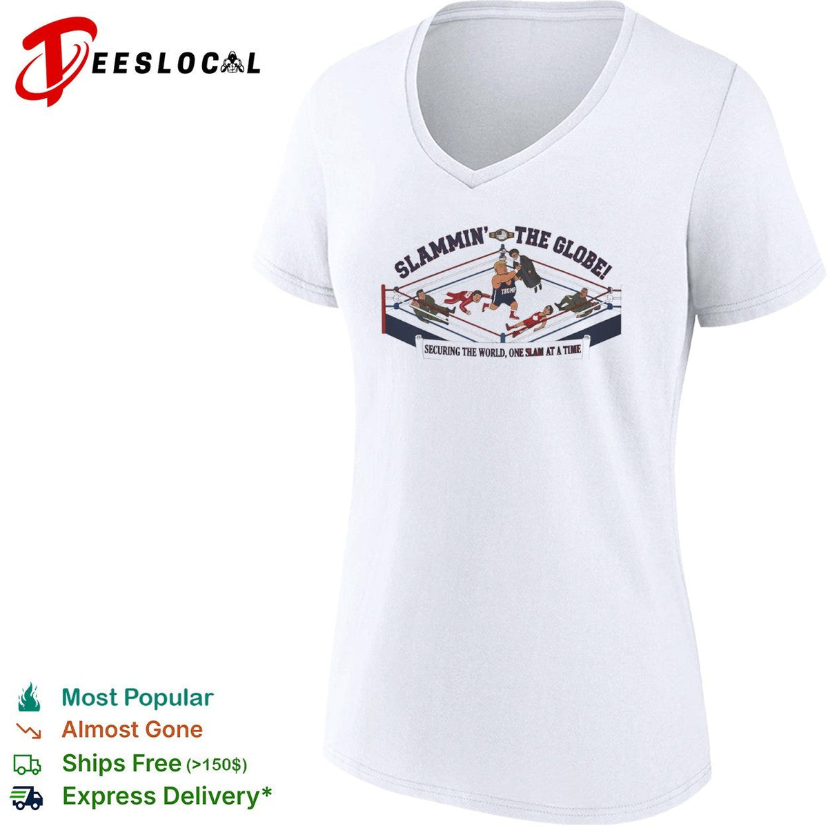 Donald Trump Ali Khamenei the Globe securing the world one slam at a time shirt Unisex