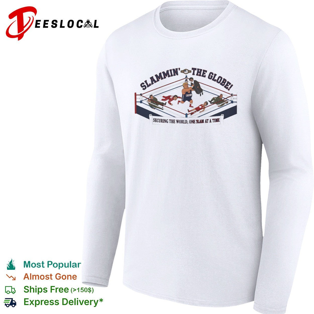 Donald Trump Ali Khamenei the Globe securing the world one slam at a time shirt Unisex