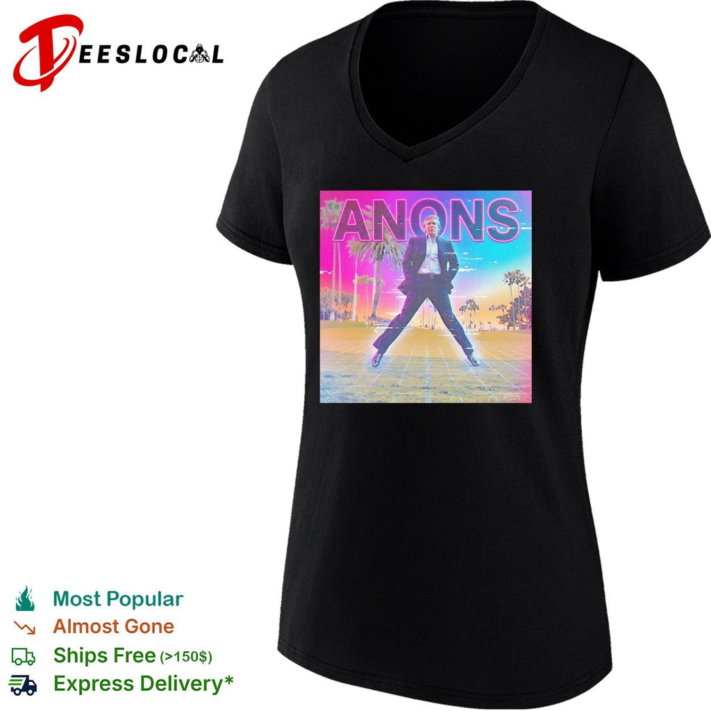 Donald Trump Anons vaporwave golf glitch club shirt Unisex