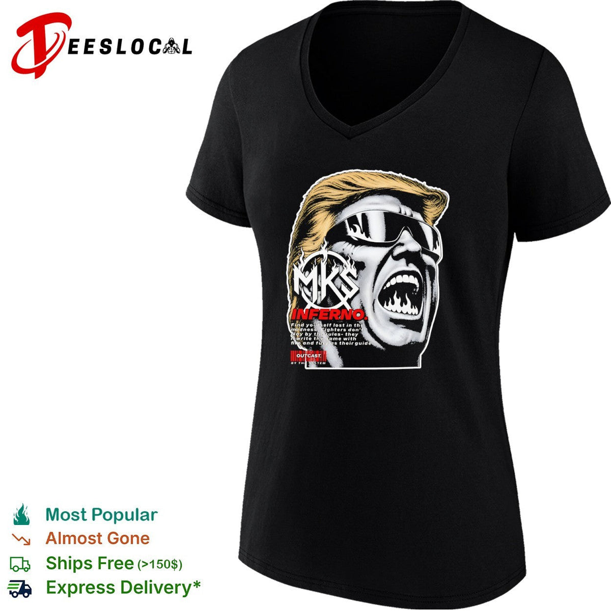 Donald Trump MKS Inferno find yourself lost in the madness outCasts by the system shirt Unisex