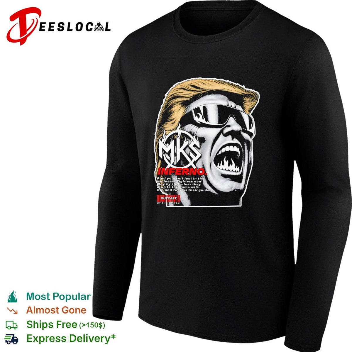 Donald Trump MKS Inferno find yourself lost in the madness outCasts by the system shirt Unisex