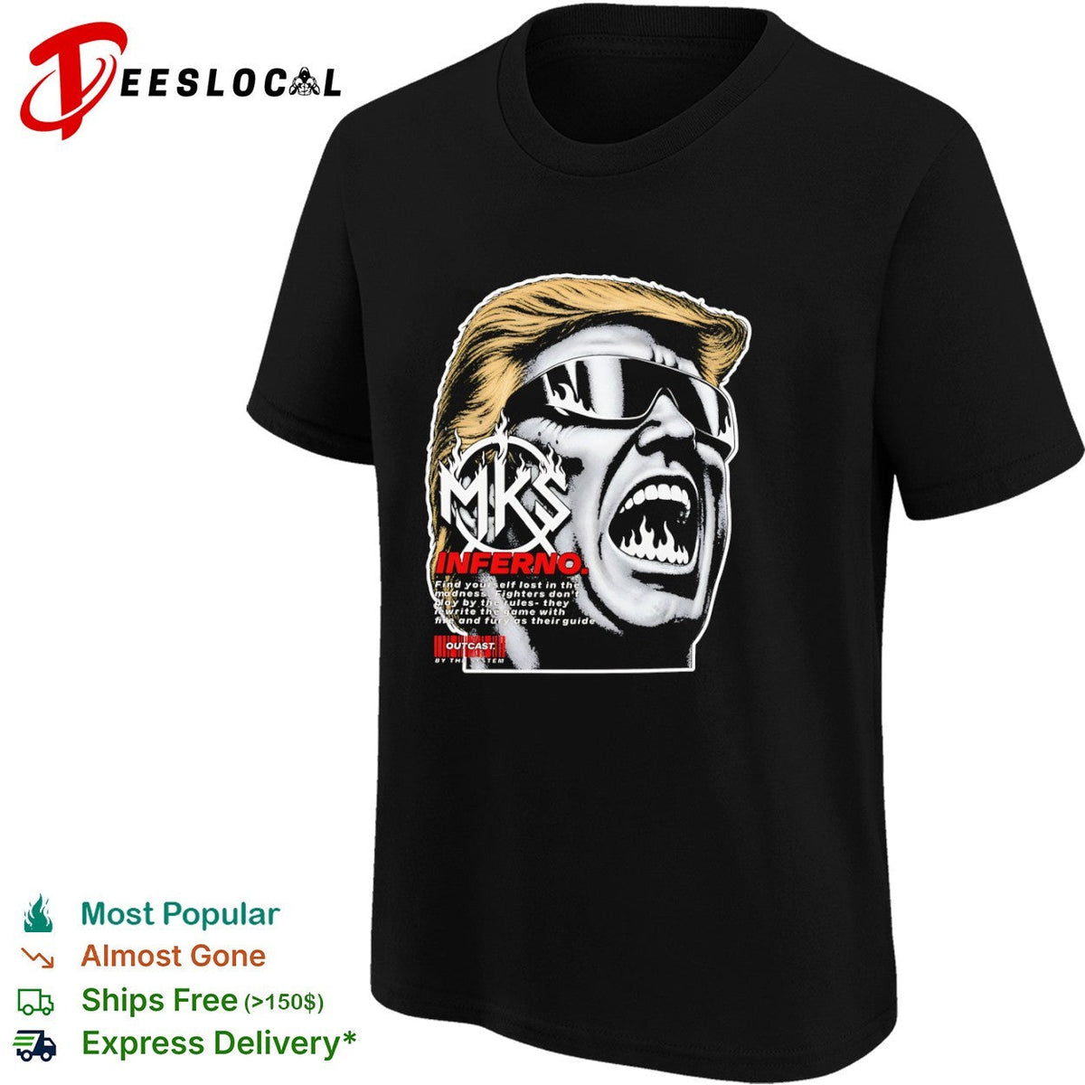 Donald Trump MKS Inferno find yourself lost in the madness outCasts by the system shirt Unisex