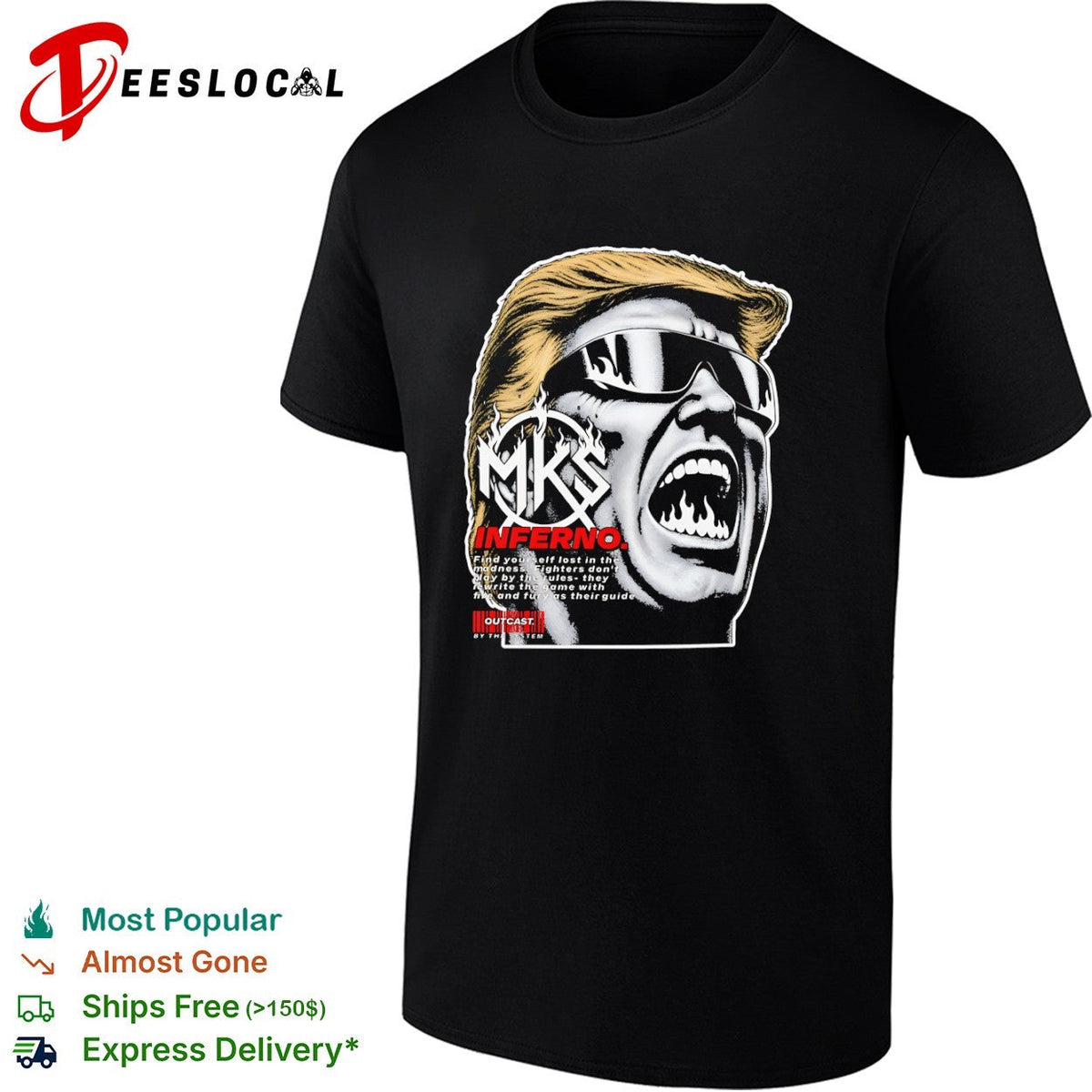 Donald Trump MKS Inferno find yourself lost in the madness outCasts by the system shirt Unisex