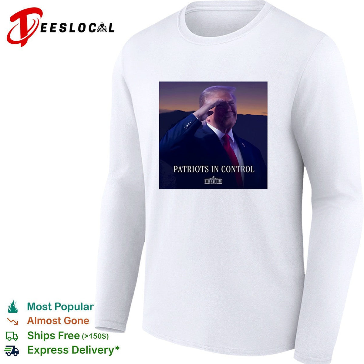 Donald Trump NBA Finals patriots in control White House photo political shirt Unisex