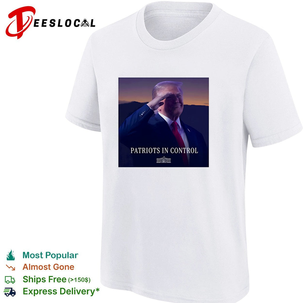 Donald Trump NBA Finals patriots in control White House photo political shirt Unisex