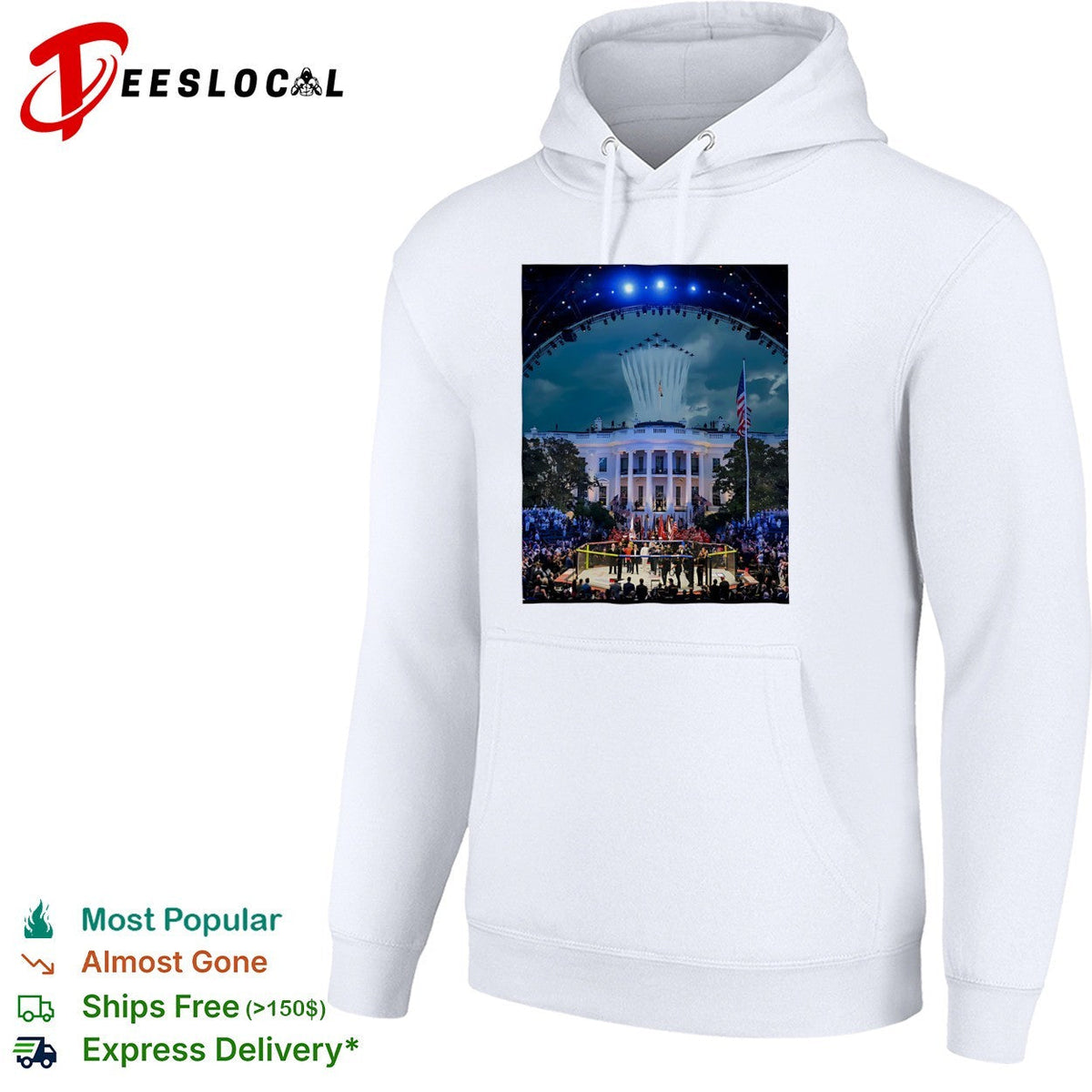 Donald Trump UFC White House Air Force Jets Flyover Parody Commemorative shirt Unisex