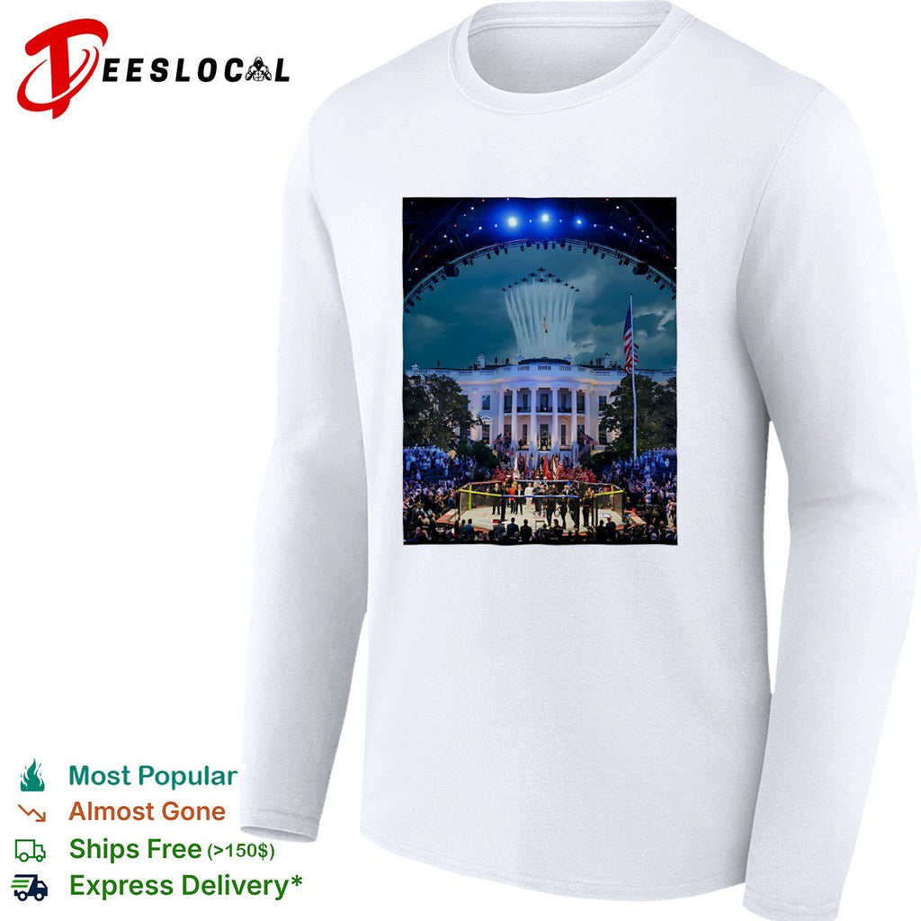 Donald Trump UFC White House Air Force Jets Flyover Parody Commemorative shirt Unisex